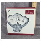 MIKASA CHRISTMAS NIGHT COLLECTION FOOTED BOWL 6"