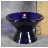 LITTALA KARTIO COBALT BLUE  CANDLESTICK HOLDER