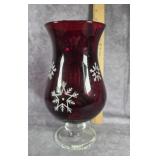 TERRA 10.5" FOOTED HURRICANE CANDLE HOLDER