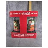COCA-COLA SANTA LIMITED EDITION GLASSES & COASTERS