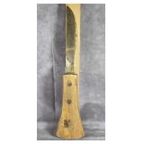 SEA NET MFG. CO. WOODEN HANDLE FISHING KNIFE