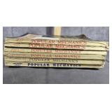 SIX 1945 POPULAR MECHANICS MAGAZINES