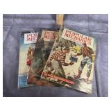 THREE 1949 POPULAR MECHANICS MAGAZINES
