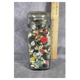 JAR OF VINTAGE BUTTONS