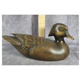 JULES  A. BOUILLET SIGNED WOOD RESIN DUCK DECOY