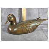JULES  A. BOUILLET SIGNED WOOD RESIN DUCK DECOY