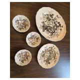 5 PIECES VTG. J & G MEAKIN IRONSTONE DISHES