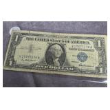1957 $1 SILVER CERTIFICATE BLUE SEAL