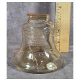 1976 BICENTENNIAL LIBERTY BELL GLASS COIN BANK