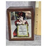 VINTAGE MIRRORED WOODEN MUSIC BOX