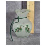 SMALL VIKING SATIN GLASS VASE