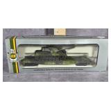 AHM HO SCALE MODEL U.S. ARMY FLAT CAR W/ VEHICLE