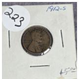 1912-S LINCOLN WHEAT CENT PENNY