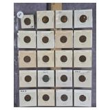 20 COUNT LINCOLN WHEAT CENT PENNIES