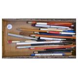 ADVERTISING PENS AND PENCILS BOX LOT