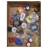 ADVERTISING KEYCHAINS BOX LOT
