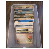 VINTAGE POSTCARDS BOX LOT