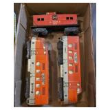 MARX TIN LITHOGRAPH TRAIN CARS BOX LOT