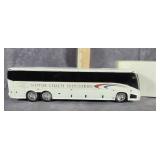PLASTIC COACH BUS COIN BANK WHITE