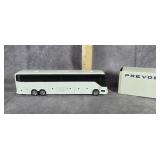 PREVOST PLASTIC COACH BUS COIN BANK WHITE