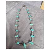 NATIVE AMERICAN TURQUOISE NUGGET & HEISHI BEADS