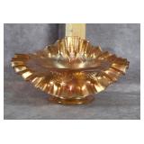 FENTON  CARNIVAL GLASS RUFFLED BOWL ?