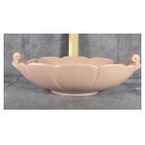 PINK ABINGDON ART POTTERY USA CONSOLE BOWL 14" x 6