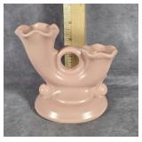 PINK ABINGDON ART POTTERY USA CANDLESTICK HOLDER