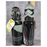 TWO ZAK DESIGNS STAR WARS ALUMINUM WATER BOTTLES