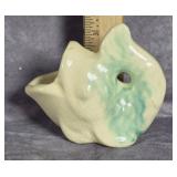 SMALL VINTAGE CERAMIC FISH PLANTER