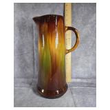 ANTIQUE DRIP GLAZE TANKARD PITCHER WELLER? 12"