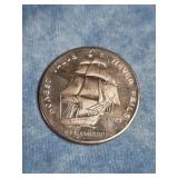 1985 LIBERTY MINT U.S.S. CONSTITUTION SILVER MEDAL