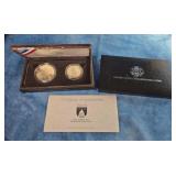 1989 UNITED STATES CONGRESSIONAL 2-COIN PROOF SET