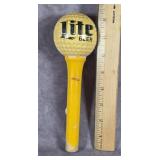 WOODEN LITE BEER GOLF BALL BEER TAPLE HANDLE