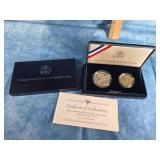 1995 WORLD WAR II 50TH ANNIVERSARY 2-COIN SET