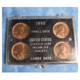 1960 UNITED STATES LINCOLN CENT SMALL & LARGE DATE