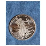 1 OZ SILVERTOWNE SAINT-GAUDENS SILVER ROUND