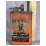VTG. NOURSE HOME LUBRICANT & PENETRATING OIL CAN