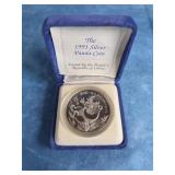 1991 CHINA 1 OZ SILVER  PANDA PROOF COIN