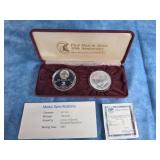 FIRST MAN IN SPACE SILVER PROOF COIN & MEDAL SET