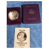 1991 AMERICAN SILVER EAGLE $1 COIN 1 OZ PROOF