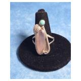 NATIVE AMERICAN STERLING SILVER MOTHER OF PEARL