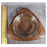 VTG. SYROCO MOLDED WOOD PULP ASHTRAY