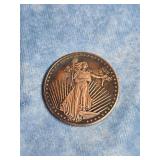 LADY LIBERTY WINCHESTER INDIANA SILVER TOWNE ROUND