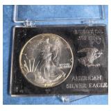 1987 AMERICAN SILVER EAGLE DOLLAR COIN