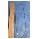 STERLING SILVER HERRINGBONE CHAIN NECKLACE