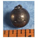 ANTIQUE STERLING SILVER 1943 BOWLING CHARM