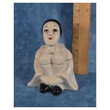 SEATED PIERROT CLOWN TRINKET BOX