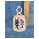 DANBURY MINT 1979 NORMAN ROCKWELL PORCELAIN BELLS
