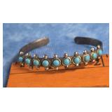VTG.NATIVE AMERICAN TURQUOISE CHILD CUFF BRACELET